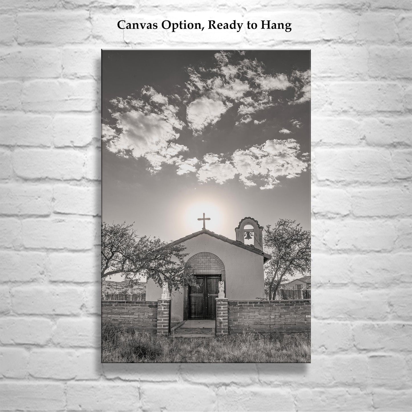 Sasabe Arizona Church Picture as Southwest Style Wall Decor