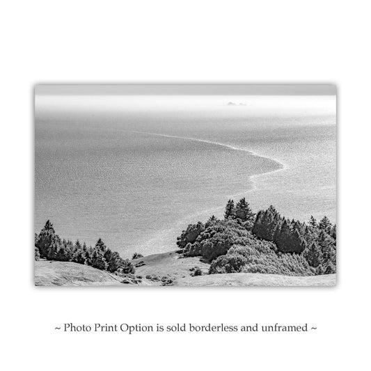 Mount Tamalpais Black and White Print – California Coast Art