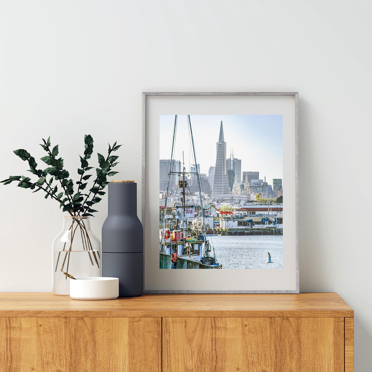 Fishermans Wharf San Francisco Bay Area Nautical Decor Art Print