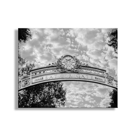 Cal Berkeley Merch with Sather Gate | Black and White UC Berkeley