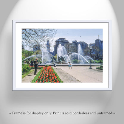 Philadelphia Logan Square Nostalgic Vintage Photography Print