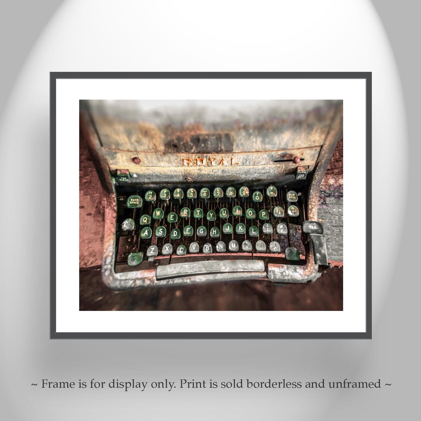 Surreal Rustic Typewriter Wall Art – Fine Photography for Writers