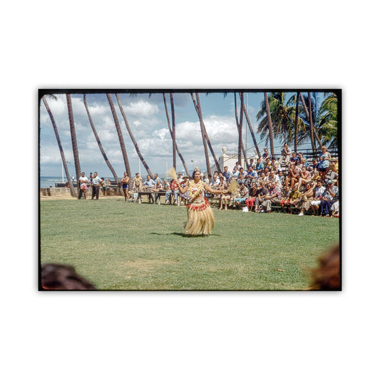 Vintage Hawaii Hula Dancers Photograph - Authentic Island Decor