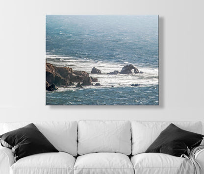 Seal Rocks Ocean Print, San Francisco Seacoast Wall Art