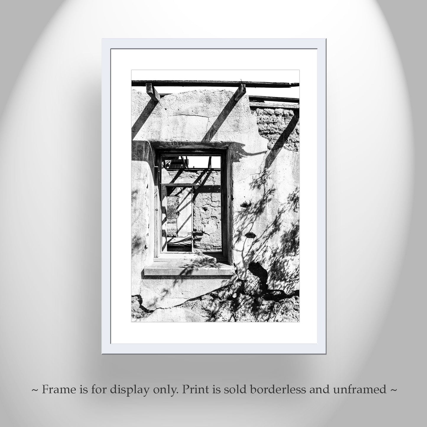 Old Adobe Ghost Ranch Photos – Black & White Desert Wall Art