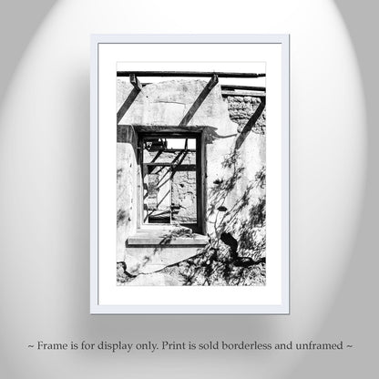 Old Adobe Ghost Ranch Photos – Black & White Desert Wall Art