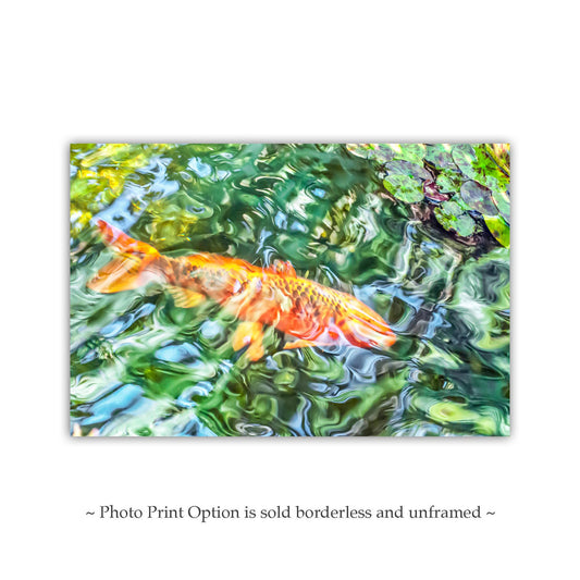 Surreal Psychedelic Fish Picture as Abstract Wall Decor