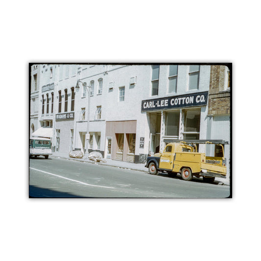 Mid-century Memphis Tennessee Street Scene with Cotton Dealers
