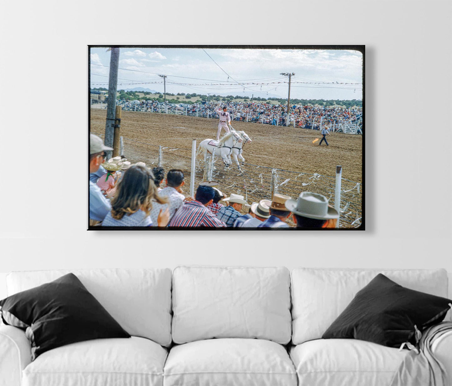 Old Santa Fe New Mexico Rodeo Vintage Art Print