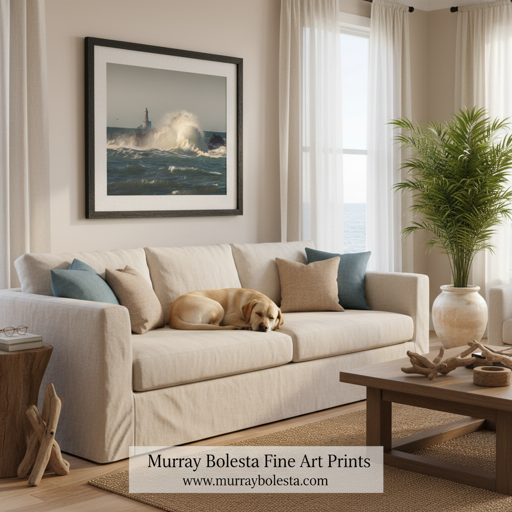 Crescent City Lighthouse Art | Point St George Reef CA Print
