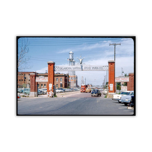 Vintage Oklahoma National Stockyards Photography Print for Sale