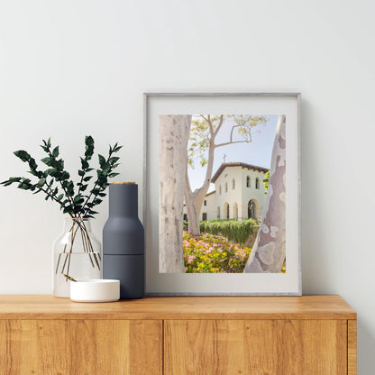 San Luis Obispo California Mission Church Wall Art Print