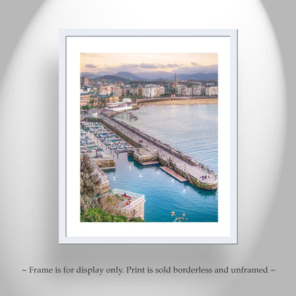 San Sebastian Spain Fine Artwork Print | Port Harbor Travel Decor