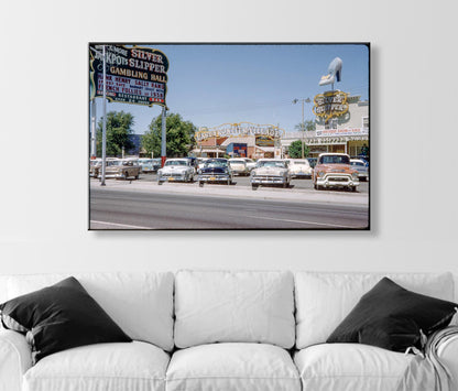 Vintage Las Vegas Nevada Photography Print | Mid-century Vegas Strip Photo