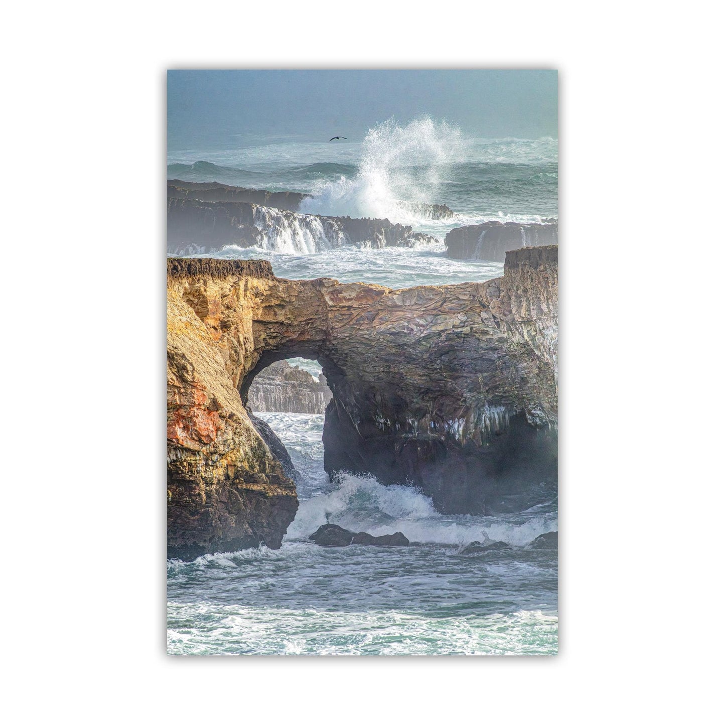 Mendocino Coast Art Print on Canvas | Pacific Ocean Waves Seascape
