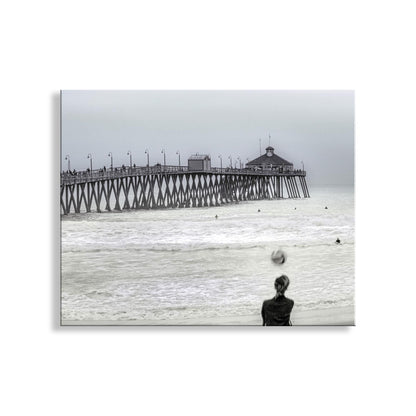 Imperial Beach Volleyball Art Print | San Diego Ocean Pier Photography | Southern California Beach Sports Wall Decor Gift for Home or Office