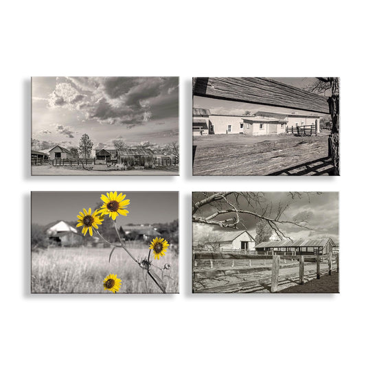 Empire Ranch Arizona Wall Art – Vintage Western Ranch Artwork Set