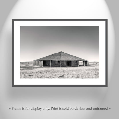 Round Barn Oregon Ranch Art Prints | Set of 4 | Pete French Burns OR