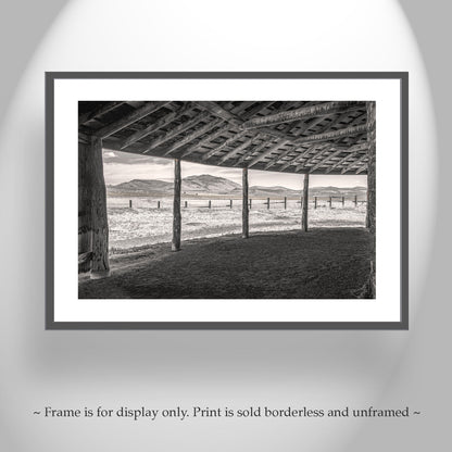 Round Barn Oregon Ranch Art Prints | Set of 4 | Pete French Burns OR