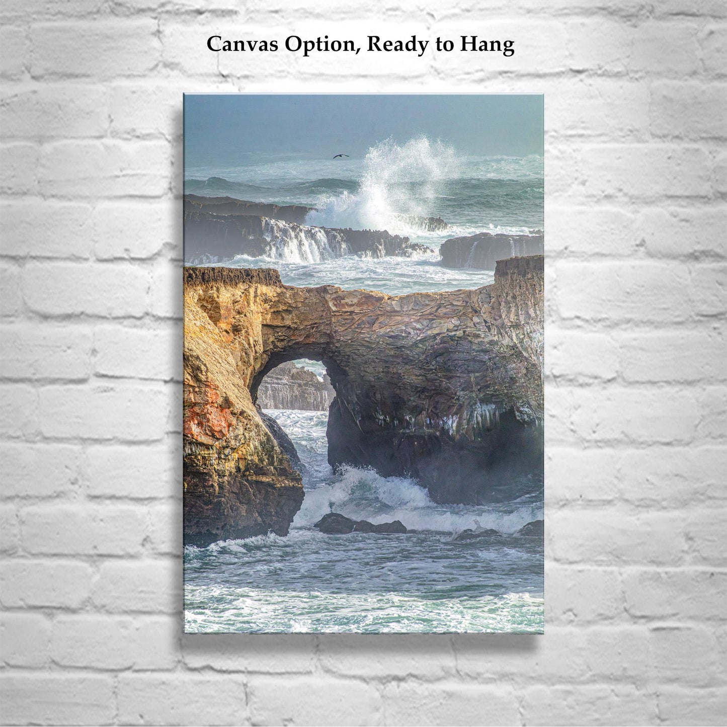 Mendocino Coast Art Print on Canvas | Pacific Ocean Waves Seascape
