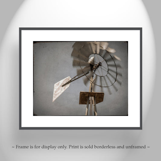 Vintage Windmill Art from Tucson Arizona Outback as Rustic Wall Decor
