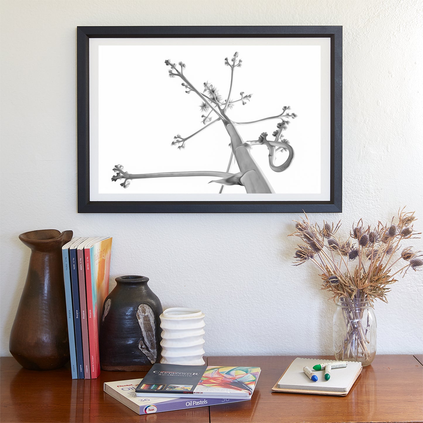 Desert Agave Black and White Fine Art Nature Photography