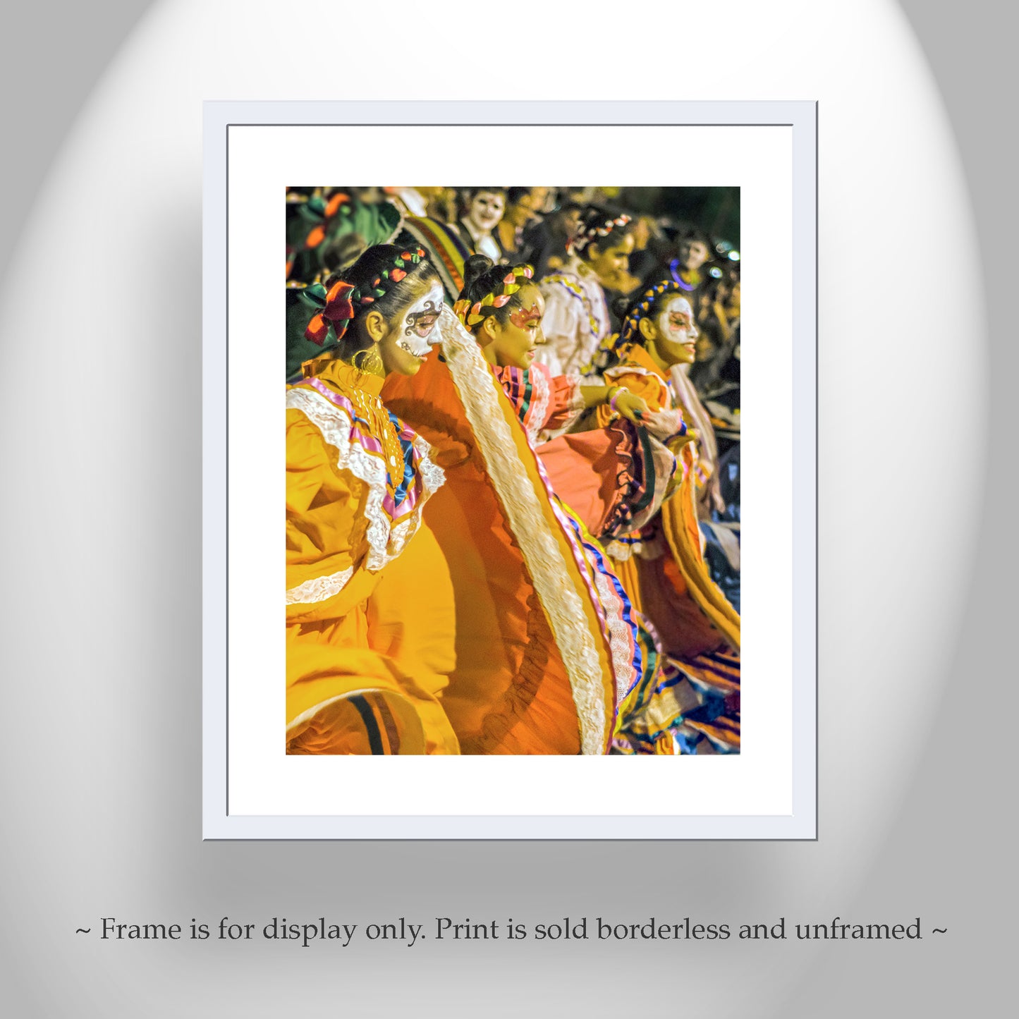 All Souls Folklorico Tucson Street Dancer Art Print | Mexican Day of the Dead