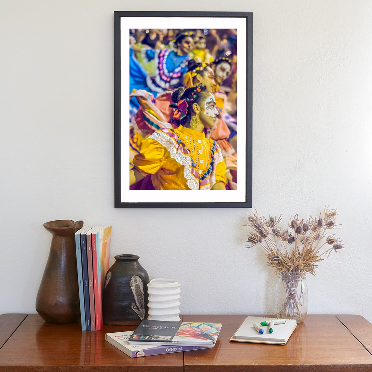 Day of the Dead All Souls Procession Folklorico Street Dance Art Print