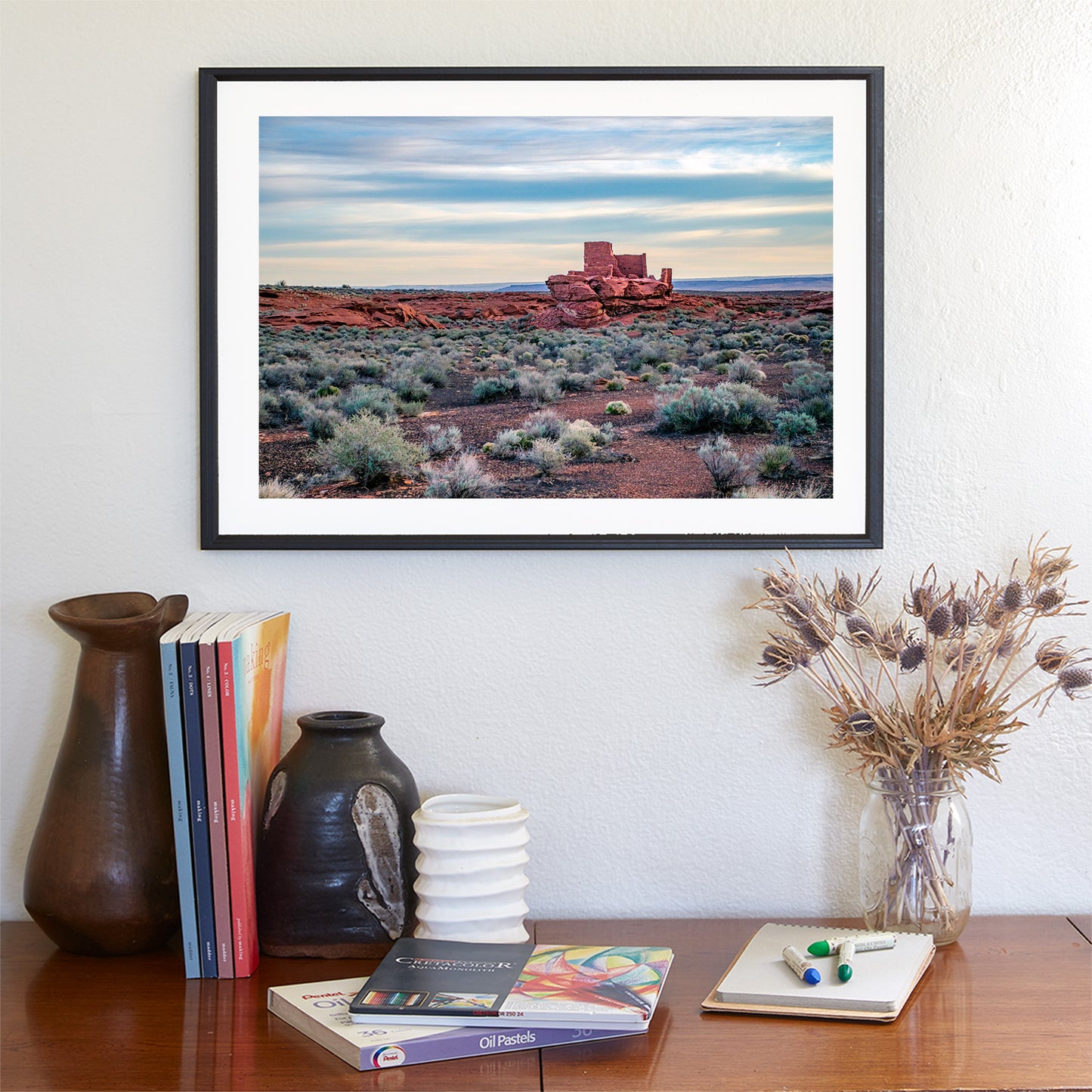 Wupatki Pueblo Ruins Arizona Red Rock Desert Landscape Photography