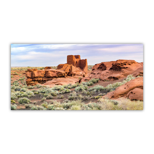 Wupatki Arizona Native American Cliff Dwelling Desert Panorama