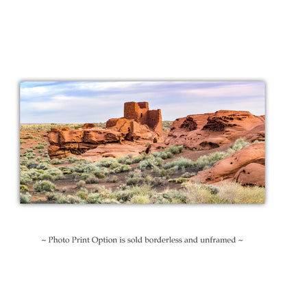 Wupatki Arizona Native American Cliff Dwelling Desert Panorama