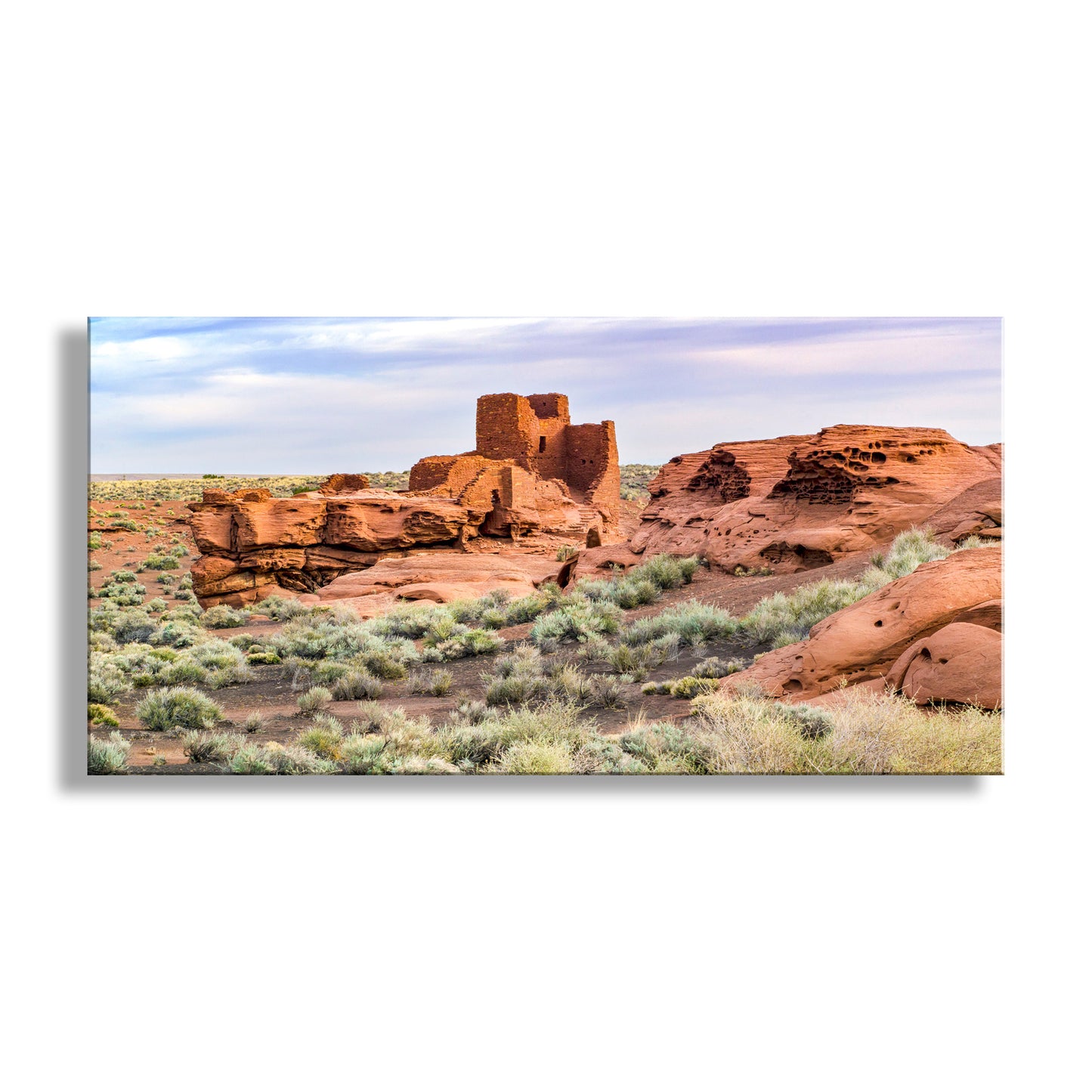 Wupatki Arizona Native American Cliff Dwelling Desert Panorama