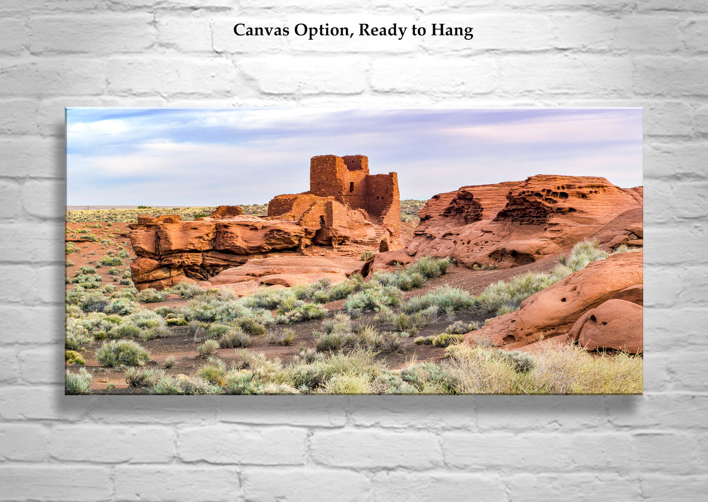Wupatki Arizona Native American Cliff Dwelling Desert Panorama