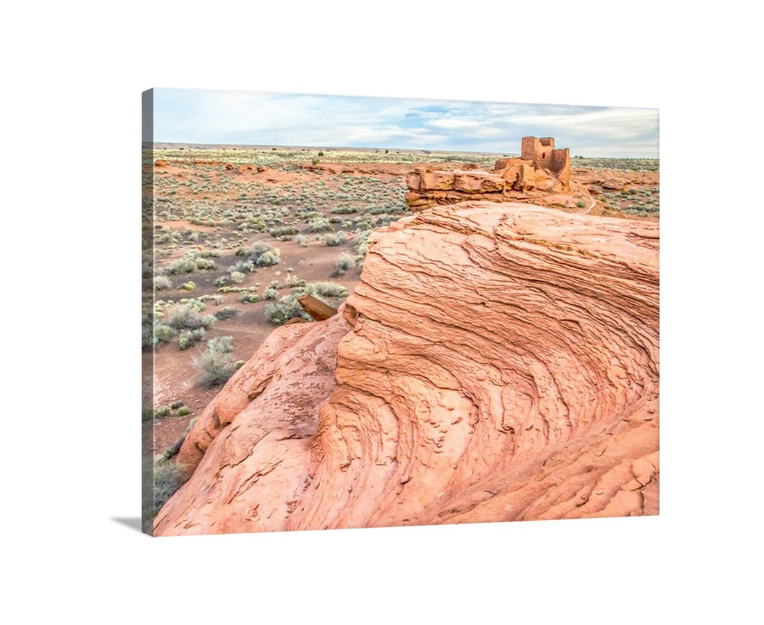 Wupatki Anasazi Wall Art - Arizona Native American Cliff Dwelling