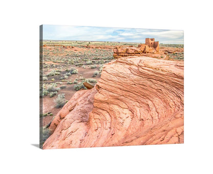 Wupatki Anasazi Wall Art - Arizona Native American Cliff Dwelling