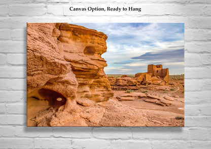 Wupatki Pueblo Ruins Print - Arizona Native American Landscape