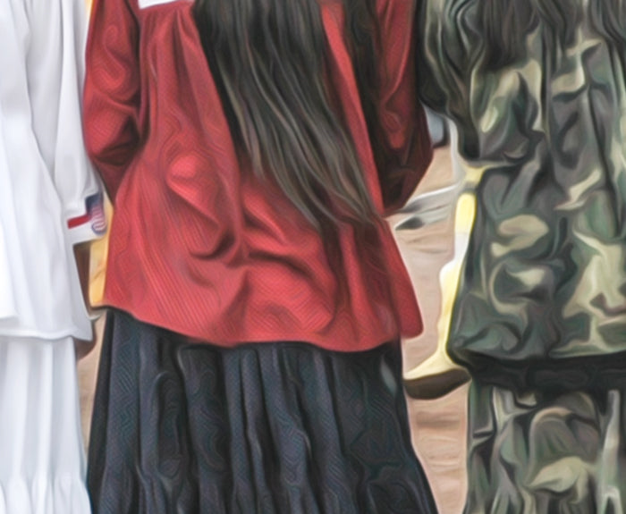 Apache Women Folklorico Dance | Native American Heritage Print