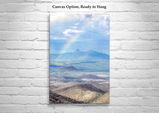 Baboquivari Peak Arizona Desert Rainbow Fine Art Photograph
