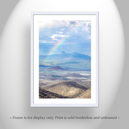 Baboquivari Peak Arizona Desert Rainbow Fine Art Photograph