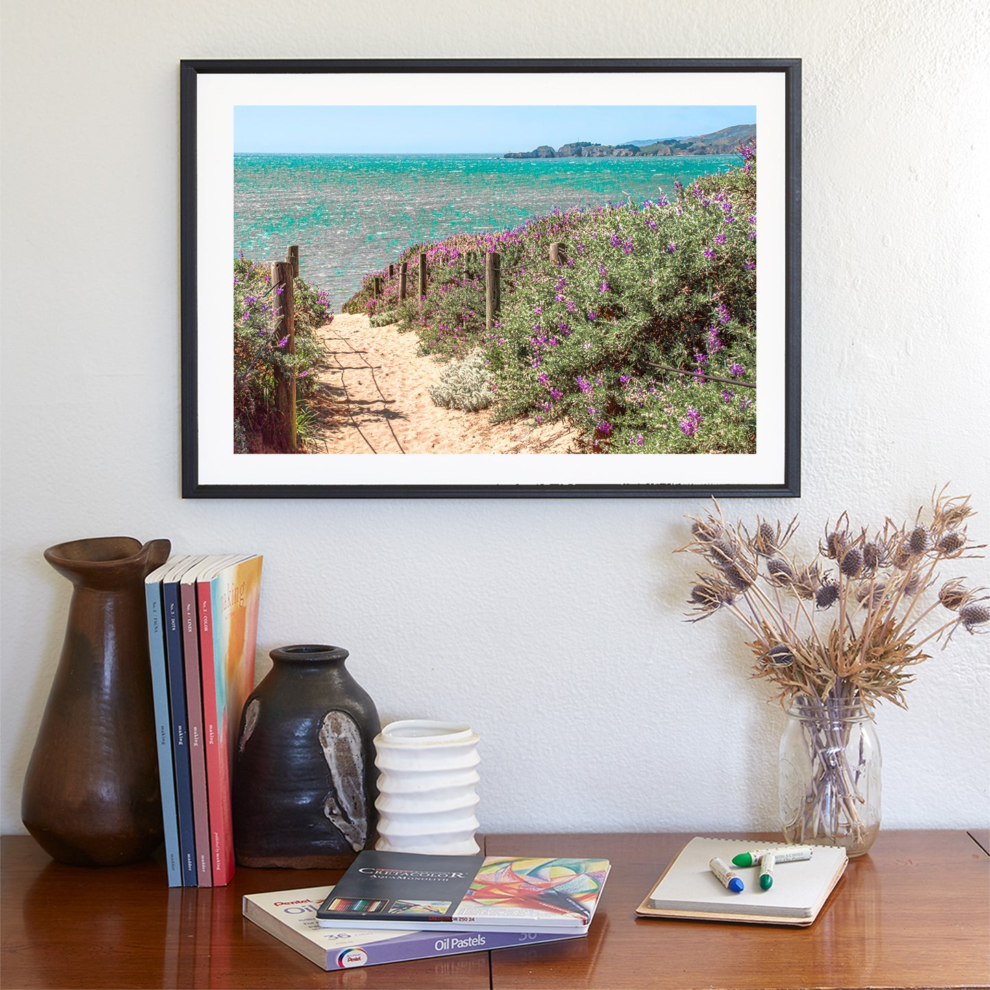 Baker Beach San Francisco and Marin Headlands Art Print