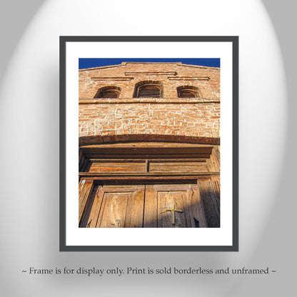 Old Tucson Arizona Barrio Door Architecture Art Print as Rustic Western Style Wall Decor