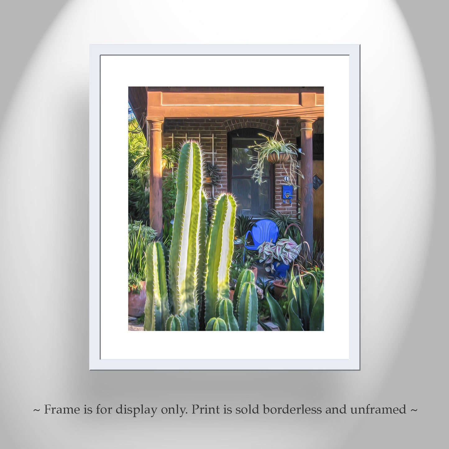 Vintage Tucson Barrio Viejo Wall Art with Southwest Desert Vibe