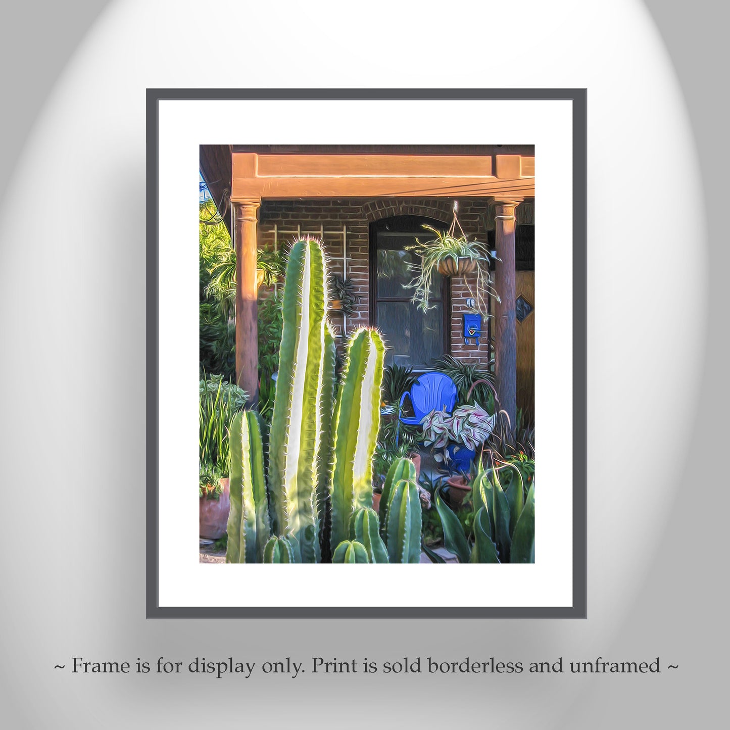Vintage Tucson Barrio Viejo Wall Art with Southwest Desert Vibe