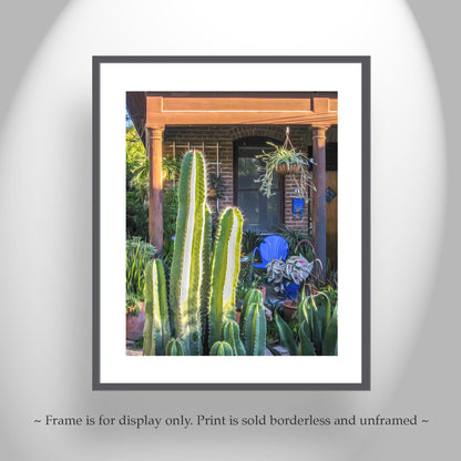 Vintage Tucson Barrio Viejo Wall Art with Southwest Desert Vibe