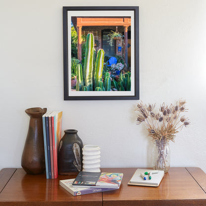 Vintage Tucson Barrio Viejo Wall Art with Southwest Desert Vibe