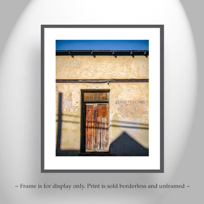 Barrio Tucson Arizona Door Print as Southwest Style Wall Decor