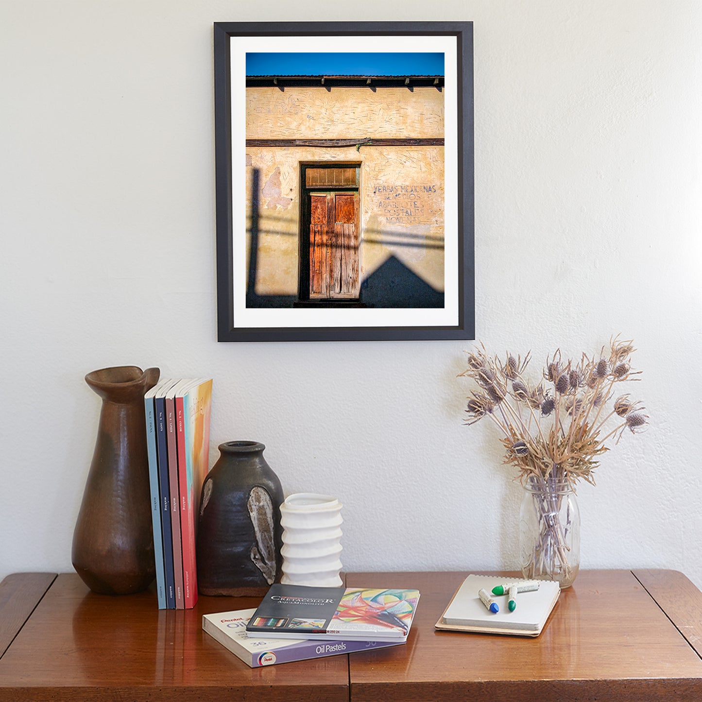 Barrio Tucson Arizona Door Print as Southwest Style Wall Decor