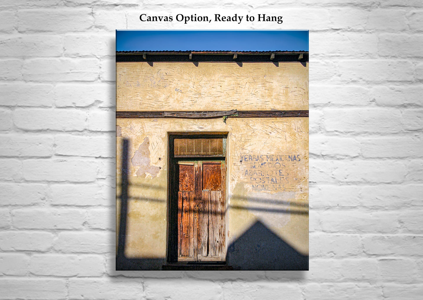 Barrio Tucson Arizona Door Print as Southwest Style Wall Decor