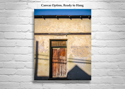 Barrio Tucson Arizona Door Print as Southwest Style Wall Decor