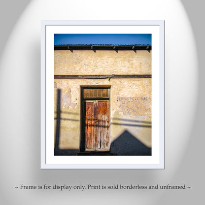 Barrio Tucson Arizona Door Print as Southwest Style Wall Decor